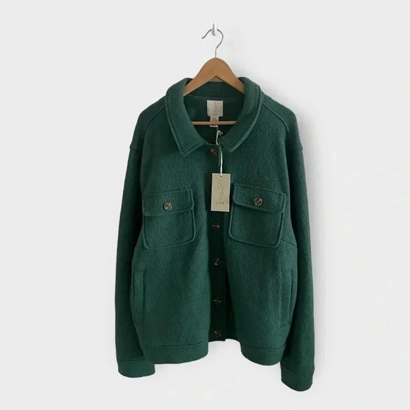JOIE Wool blend Green Jacket Size 3X - Picture 1 of 9